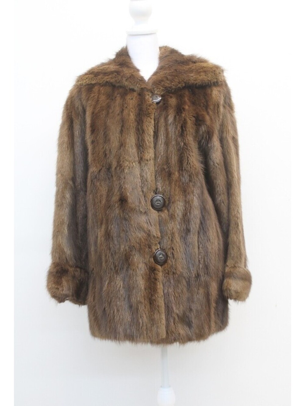 SCRAP ITEM: CANADIAN MUSKRAT FUR COAT JACKET SIZE N/A